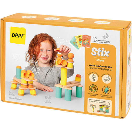 STIX 60 PIECES - CONSTRUCTION EN BOIS