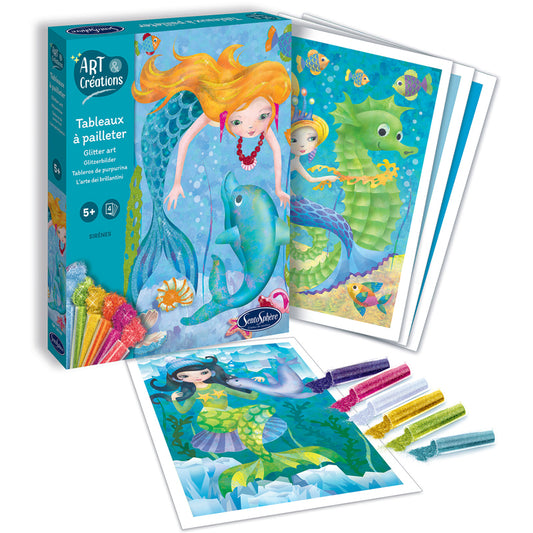 ART & CREATIONS TABLEAUX A PAILLETER - SIRENES