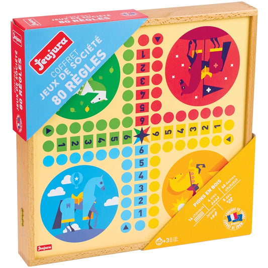COFFRET BOIS 80 JEUX