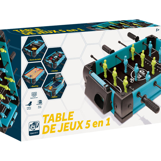 TABLE DE JEUX 5-EN-1