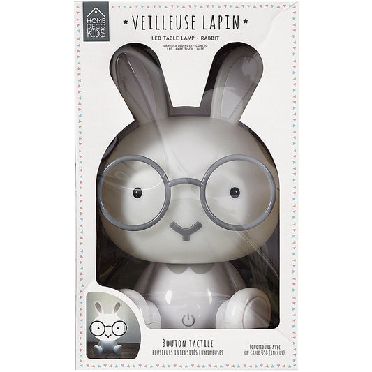 LAMPE VEILLEUSE A POSER LED LAPIN 23CM