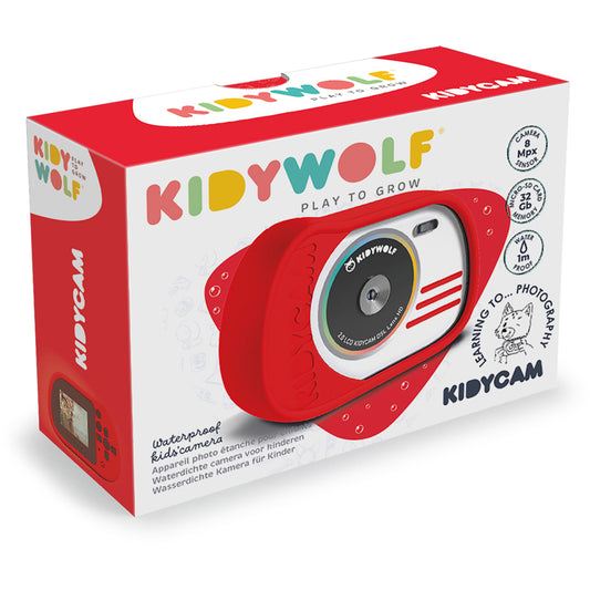 APPAREIL PHOTO ROUGE ETANCHE KIDYCAM