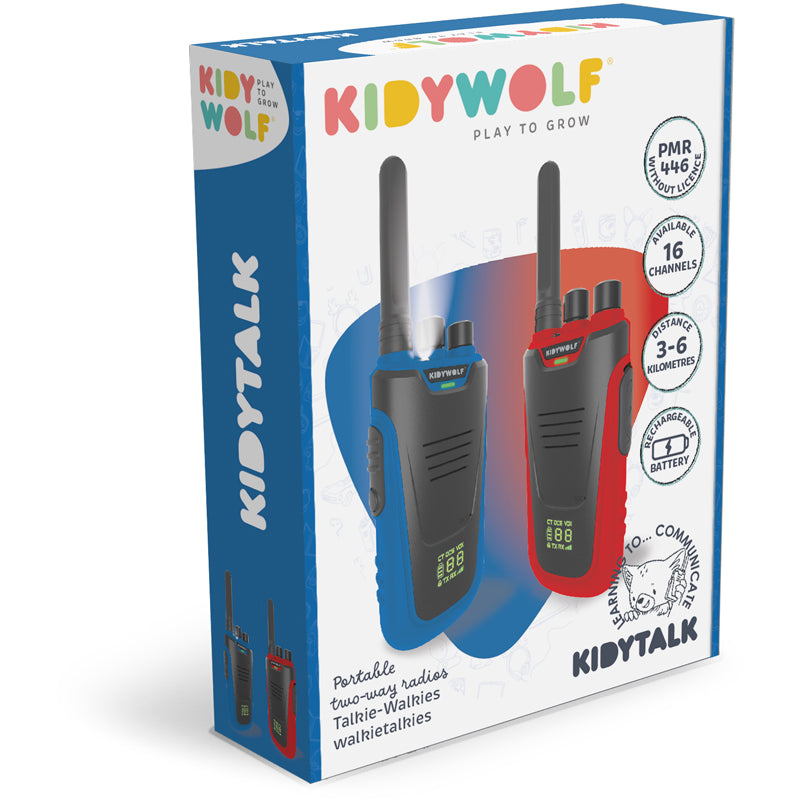 TALKIE WALKIES BLEU/ROUGE PORTEE 6KMS