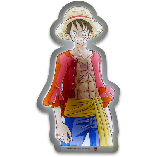 ONE PIECE - WANTED LUFFY - LAMPE NEON MURAL 40CM