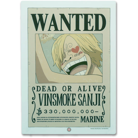 ONE PIECE - SANJI WANTED - LAMPE NEON MURAL 30CM